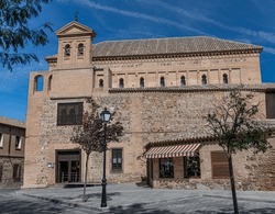 The Synagogue Of El Transito (or Synagogue Samuel Ha-Levi Abulafia, 1356) - Historic Building In Jewish Quarter Toledo, Spain. It Is Famous For Its Rich Stucco Decoration. Presently - Museo Sefardi.
