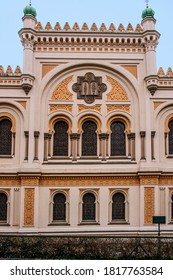 Synagogue At Josefov, The Jewish District That Is Home To Prague's Most Fashionable Fashion Labels . It Is Also The District Where You Will Find Czech Haute Couture In Boutiques. Prague, March 2016