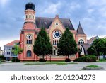 Synagogue in Zalaegerszeg, Hungary on a sunny day