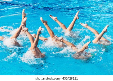 Synchronized Swimmers Performance With Legs Outside Water