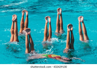 Synchronized Swimmers Performance With Legs Outside Water