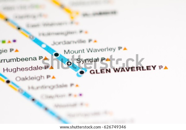 Glen Waverley Train Line Map Mount Waverley Station Melbourne Metro Map Stock Photo 626749388 |  Shutterstock