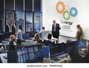 Synergy Teamwork Better Together Collaboration Concept - Shutterstock ID 396894916