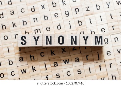 Synonym Word Concept On Cubes