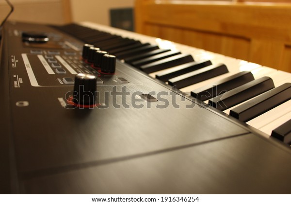 Synthesizer,\
electronic piano for church\
accompaniment