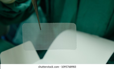 Synthetic Mesh Used In Hernia Repair.