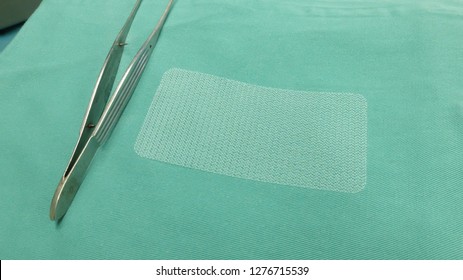 Synthetic Mesh Used In Surgical Repair Of Hernia.