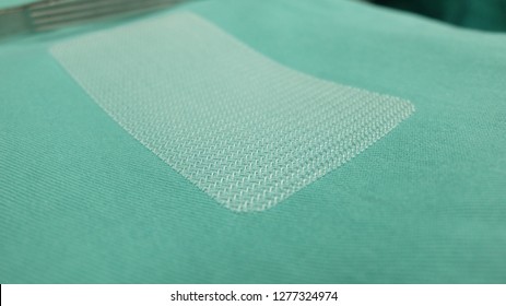 Synthetic Mesh Used In Surgical Repair Of Hernia.