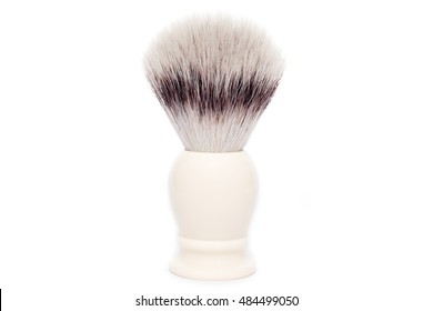 Synthetic Shaving Brush On White