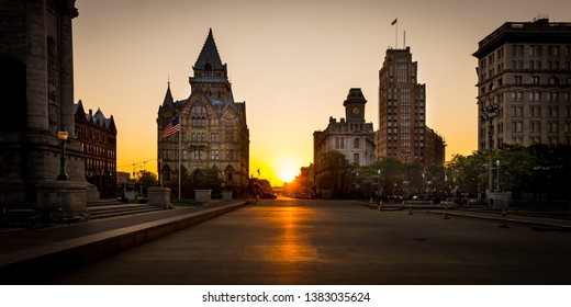 Syracuse New York Downtown Skyline