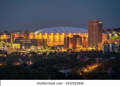 SYRACUSE, NEW YORK - JULY 13, 2019: Carrier Dome On The Syracuse University Campus.