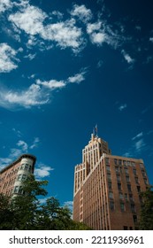 Syracuse, New York, NY, 1 October 2022. The State Tower During The Fall In Downtown Syracuse