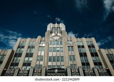 Syracuse, New York, NY, 1 October 2022. The Art Deco Niagra Mohawk Building In Downtown Syracuse