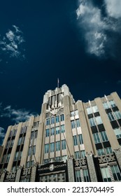 Syracuse, New York, NY, 1 October 2022. The Art Deco Niagara Mohawk Building In Downtown Syracuse