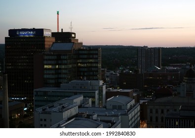 Syracuse, NY, USA. June 12th, 2021. 100 Madison Street And Syracuse Skyline. 