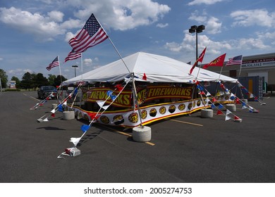 Syracuse, NY, USA. June 27th, 2021. Fireworks Stand.