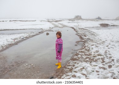 Syria - October 2017: Syrian refugees in the Syrian border region are struggling to survive in cold weather conditions.