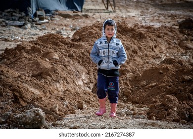 A Syrian Boy At Zaatari Refugee Camp In Jordan On 2018-12-15