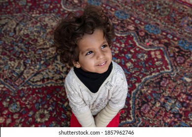 A Syrian Girl At Zaatari Refugee Camp In Jordan On 2018-12-15