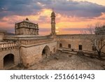 Syrian Orthodox Church dedicated to Holy Mary in the village of Anitli known also as Hah, Mardin, Turkey .Historical mardin midyat virgin mary church.