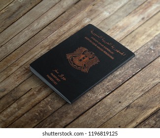 Syrian Passport On Table