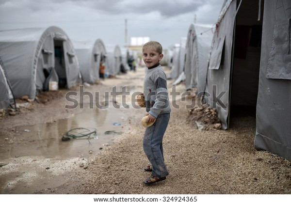 Syrian Refugees Families Who Came Kobani Stock Photo (Edit Now) 324924365