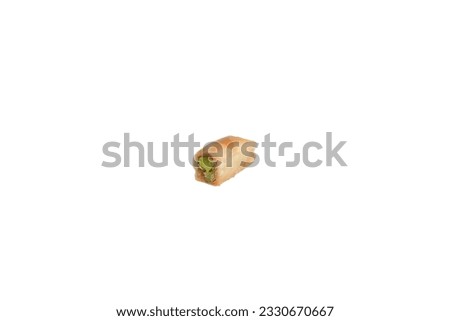 Syrian Turkish pistachio sweet isolated on white background