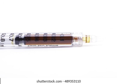 Syringe Of Cannabis CBD Hash Oil
