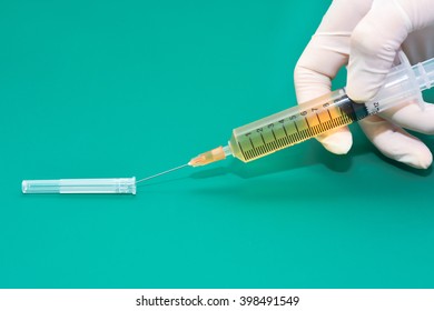 Syringe And Needle For Venipuncture.