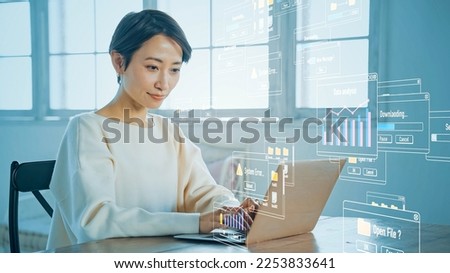 System engineering concept. Digital transformation. Dialogs of software.