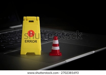 system error warning , something went wrong