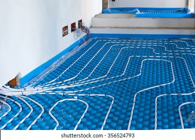 System Floor Radiant With Polyethylene Pipes