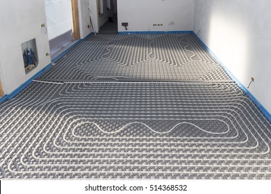 System Floor Radiant With Polyethylene Pipes