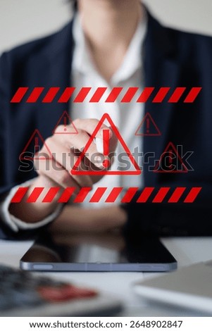 System hacked warning alert network virus threat attack online security computer technology concept data information digital cyber crime protection danger risk safety error firewall privacy spyware