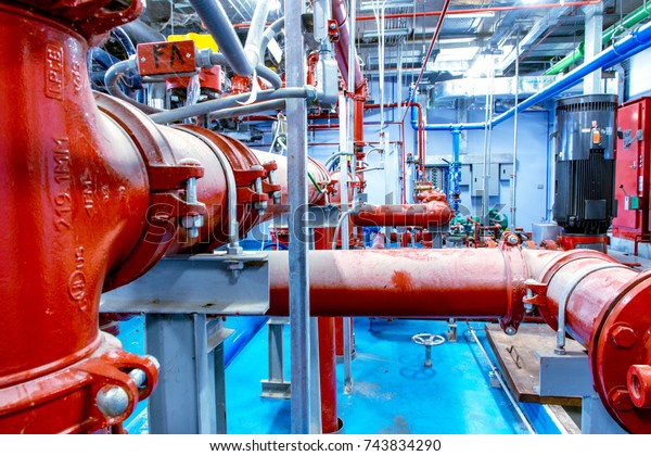 System Installation Pump Room Stock Photo (Edit Now) 743834290