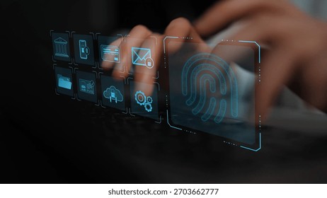 System for safeguarding digital identity using fingerprint authentication, encryption, and secure access protocols across cloud, device, and personal data environments Marrow