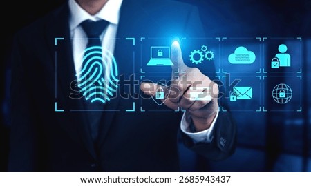 System for safeguarding digital identity using fingerprint authentication, encryption, and secure access protocols across cloud, device, and personal data environments Vouch