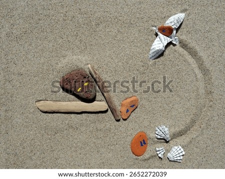 Systemic setup. Phrase "Losing the ground beneath your feet." in cases of loss of control, inner crisis, or disorientation. Coaching and therapy image. Copy space.
