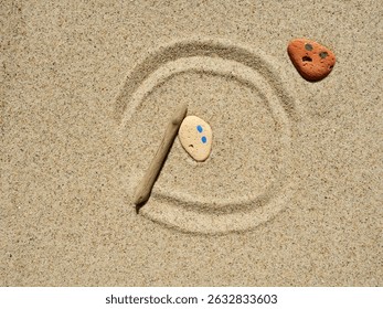 systemic setup, Set and feel your own limits. Systemic Constellation Personal Boundaries and Self-Protection. copyspace