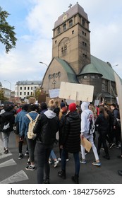 Szczecin (Poland) October 28, 2020. Women's Protest. The Demonstrations Are Caused By The Ruling Of The Constitutional Tribunal Of The Republic Of Poland To Tighten Abortion Regulations In Poland