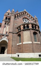 Szeged Votive Church In Hungary. Romanesque Revival Architecture.