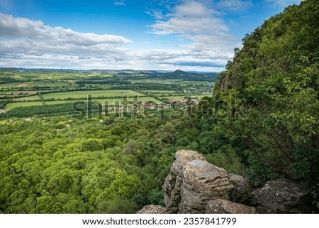 Szent Gyorgy-hill - volcanic rocks on the mountainside - Hungary