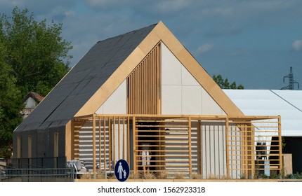 Szentendre, Hungary - July 24, 2019: Solar Decathlon Stock Photo