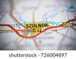 Szolnok on map.
