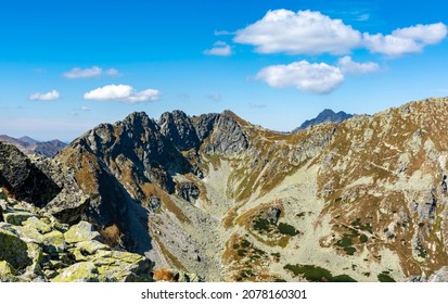 Szpiglasowy Wierch (Hruby stit) - the peak to which there is a popular hiking trail from Eye of the Sea (Morskie Oko, Morske Eye). - Shutterstock ID 2078160301