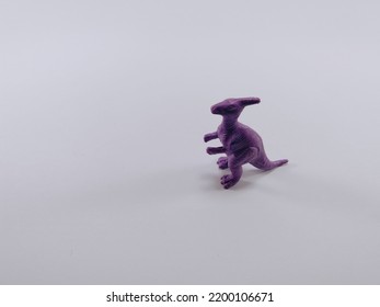 T Rex Toy, Plastic Toy Animal Isolated On A White Background.