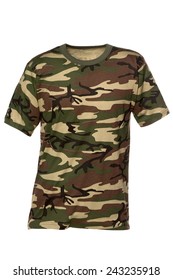camouflage t shirt front and back