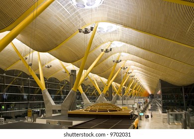 T4 Terminal, In The Barajas Airport, Madrid.