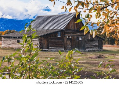 The T.A. Moulton Barn, Grand Teton National Park - Shutterstock ID 2214126505