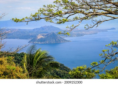 Taal Volcano Surrounded By The Lake